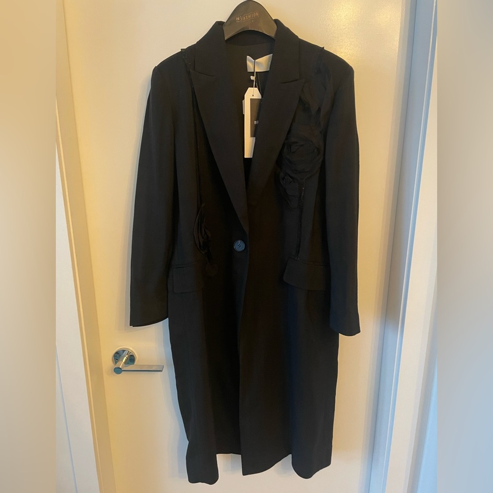 Peacoat with Rose Detailing